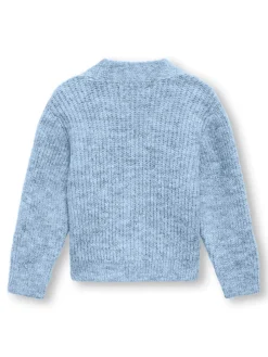 New Oriana langærmet glitter cardigan - BLUE Cardigans, Veste & Trøjer