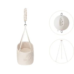 Discount Oval vugge inkl. stativ og motor - Natur Børn Vugger