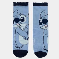 Outlet 4-pak strømper i sparegris - Stitch - LBLÅ/LRØD Strømper|Multipack