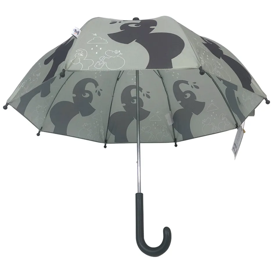 New Paraply med elefantprint sage green Regntøj