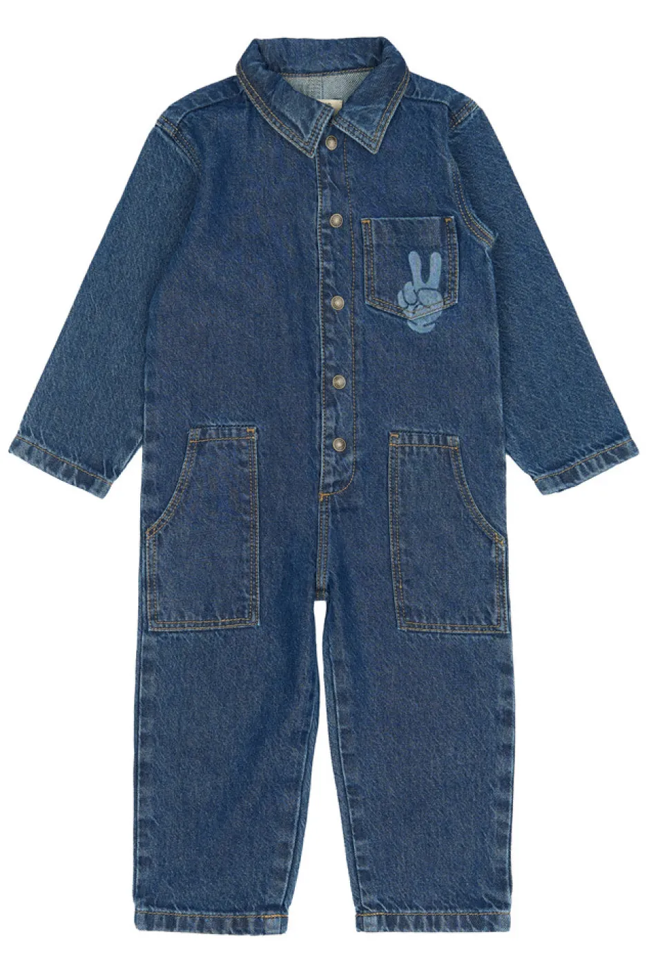 Hot Parker Denim Buksedragt - BLUE DENIM Smækbukser & Buksedragter