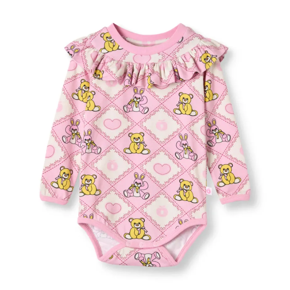 Online Paula Red Langærmet Body - Lace Bodystocking Langærmet