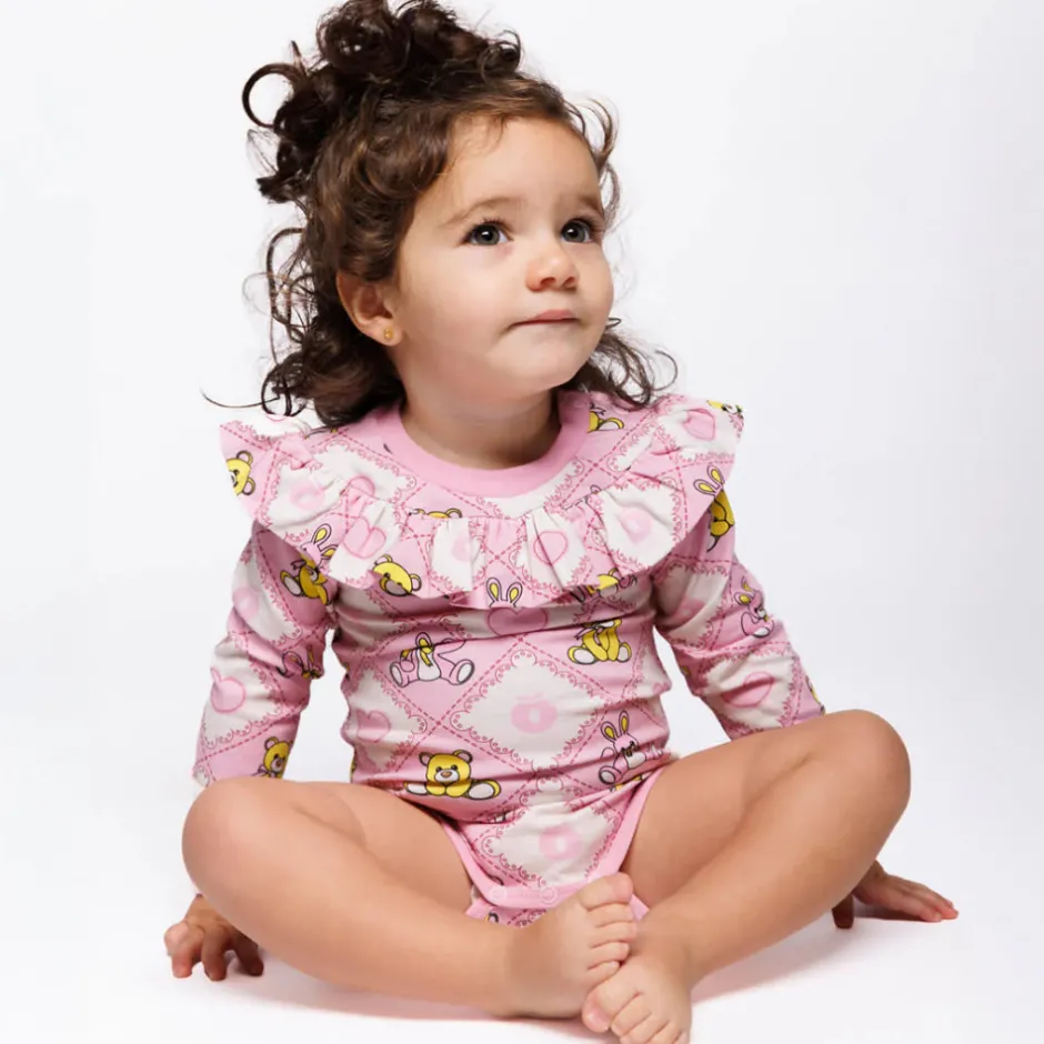 Online Paula Red Langærmet Body - Lace Bodystocking Langærmet