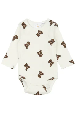 Clearance Paulo Rib Body langærmet - Cloud dancer Bodystocking Langærmet