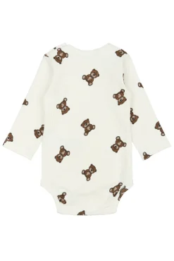 Clearance Paulo Rib Body langærmet - Cloud dancer Bodystocking Langærmet