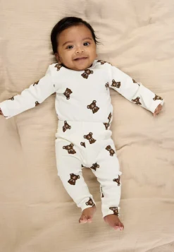 Clearance Paulo Rib Body langærmet - Cloud dancer Bodystocking Langærmet