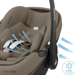 Online Pebble 360 Pro2 - Twillic Truffle Autostole Uden Baser|Autostole 40-87 Cm (0-15 Mdr.)