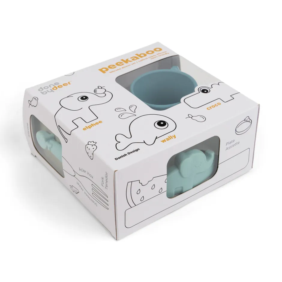 Discount Peekaboo spisesæt - blå Service