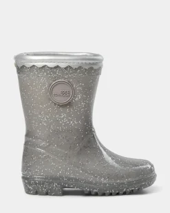 New Perla Gummistøvler - Silver Lange Gummistøvler