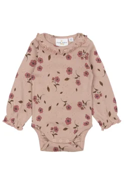 Best Picole Pointelle Body langærmet - Adobe rose Bodystocking Langærmet