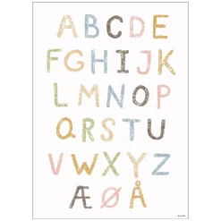 Sale Plakat - ABC Kridt A3 Børn Plakater
