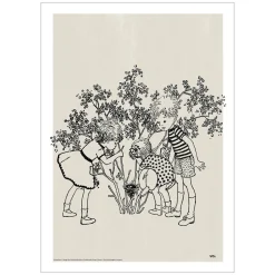 Sale Plakat - Astrid Lindgren - Lotta - fugle rede 50x70 Børn Plakater