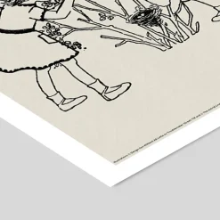 Sale Plakat - Astrid Lindgren - Lotta - fugle rede 50x70 Børn Plakater