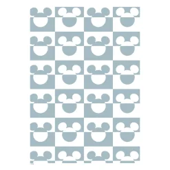 Discount Plakat - Mickey Mouse blåt og hvidt mønster A3 Børn Plakater