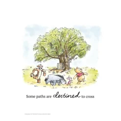 Discount Plakat - Peter Plys - samling ved træet Børn Plakater