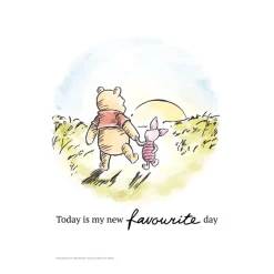 Plakat - Peter Plys - venskabssolnedgang Børn Plakater