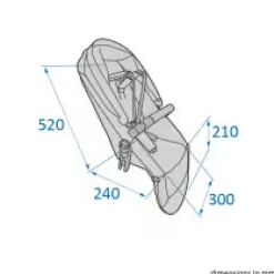 Best Plaza plus - essential black Kombivogne Med Ergonomiske Sæder