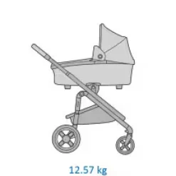 Best Plaza plus - essential black Kombivogne Med Ergonomiske Sæder