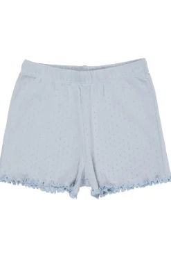 Outlet Pointelle shorts - DUSTY BLUE Shorts