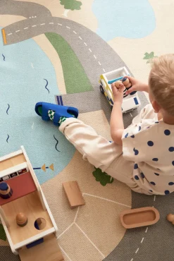 Hot Politibil i træ Legetøjsbiler