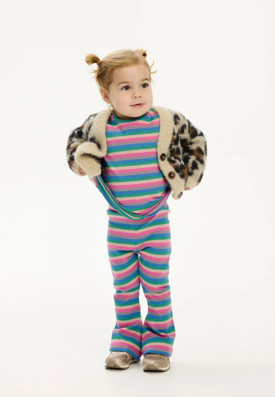 Hot Polly Flared Rib Bukser - MULTI Bukser