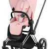 Discount Priam klapvogn - peach pink/chrome black Klapvogne Med Flade Sæder