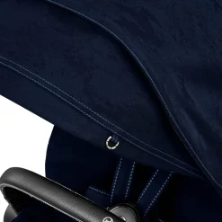 Clearance Priam klapvogn - Rebellious luxury denim blue/matt black Klapvogne Med Flade Sæder