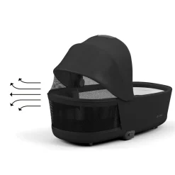 Discount PRIAM Lux Barnevognskasse - Sepia Black Liggedele Til Kombivogne