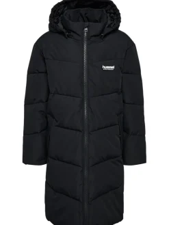 Discount Puffer Lang Jakke - Black Vinterjakker & Bukser