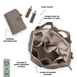 Sale Puslerygsæk - Taupe Pusletasker & Transporttasker