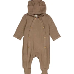 Quilt dragt med fødder - Walnut Heldragter M. Fod