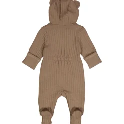 Quilt dragt med fødder - Walnut Heldragter M. Fod