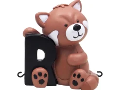 Hot R bogstav med rød panda til navnetog Børn Fødselsdagstoge