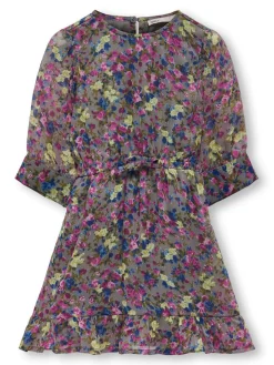 Sale Rachel langærmet Aop kjole - DECEMBER SKY Kjoler