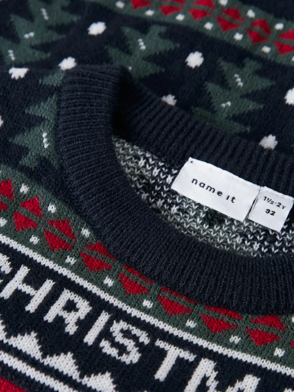 Best Rastokka Striksweater - Dark Sapphire Juletøj|Cardigans, Veste & Trøjer