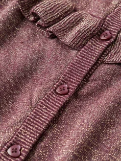 New Refraja Strikket Cardigan - Burgundy Juletøj|Cardigans, Veste & Trøjer