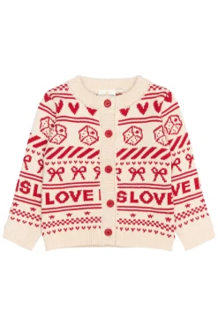 Online Regina Jacquard Cardigan - GARDENIA Cardigans, Veste & Trøjer