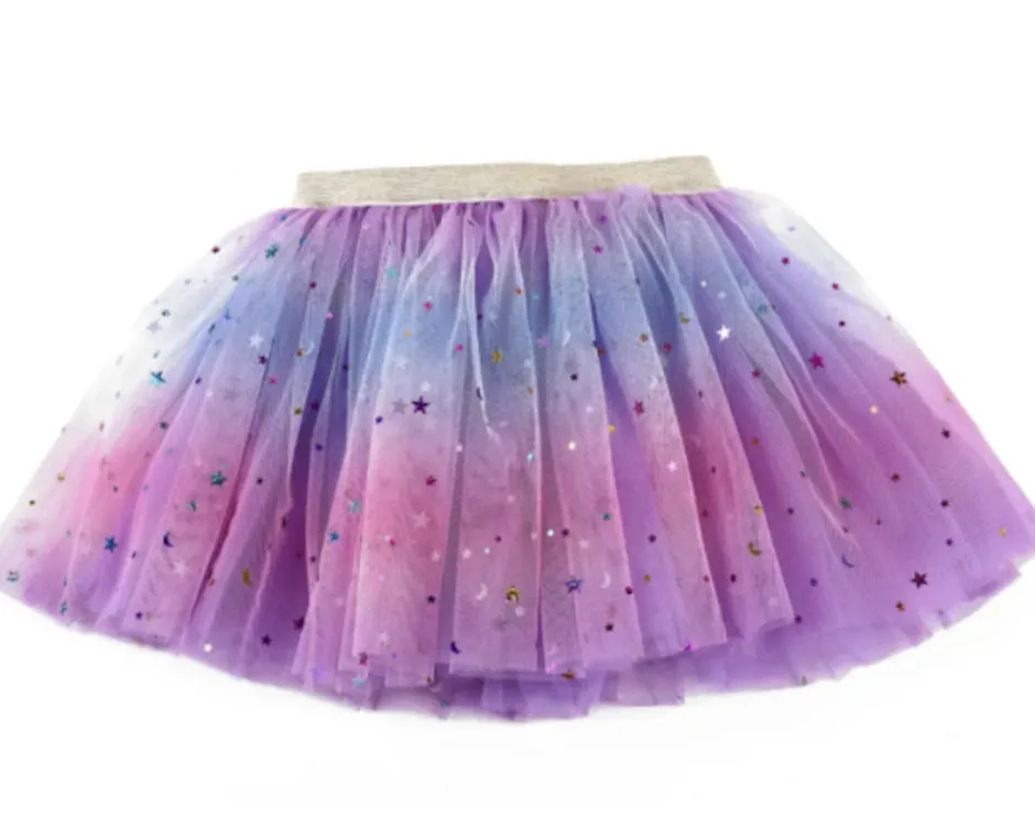 New Regnbue Tylskørt – Violet Festtøj & Tilbehør