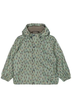 Outlet Regnsæt m. Fleece - Iceberg green Regntøj