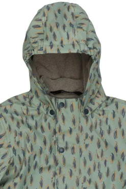 Outlet Regnsæt m. Fleece - Iceberg green Regntøj