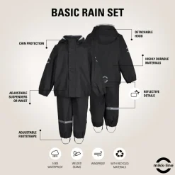 Best Regntøj Recycled - BLACK Regntøj