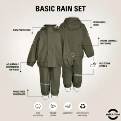 Outlet Regntøj Recycled - DUSTYOLIVE Regntøj