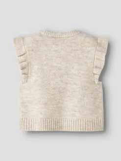 New Reifyly Stikket Vest - Peyote Melange Juletøj|Cardigans, Veste & Trøjer