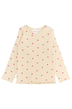 Outlet Rhea Rib Bluse - GARDENIA Bluser