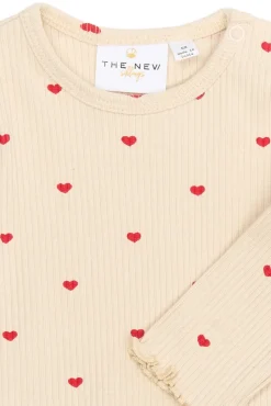 Outlet Rhea Rib Body Langærmet - GARDENIA Bodystocking Langærmet