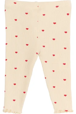 Hot Rhea Rib Leggings - GARDENIA Leggings
