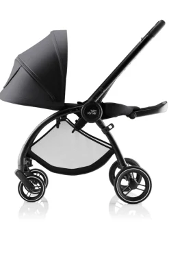 New Rio Style - Carbon Black Klapvogne Med Flade Sæder