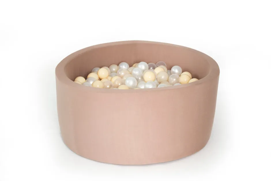 Discount Rundt Boldbassin med 200 bolde- Cafe Latte Boldbassiner & Tilbehør