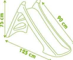 Outlet Rutsjebane 90cm rød/grøn Leg I Haven