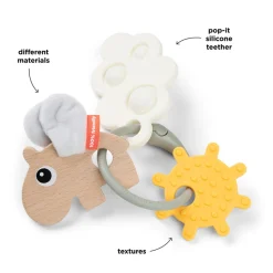 Best Sanse- & aktivitetsring Happy clouds Farvemix Bideringe & Rangler|Aktivitetslegetøj